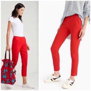 J. CREW RED MARTIE PANTS
